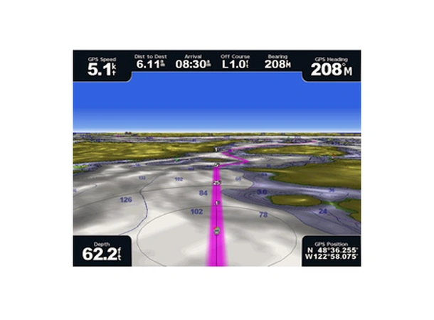 GARMIN Bluechart g3 Vision HD Båtkart til Garmin - 3D - Autoguidance